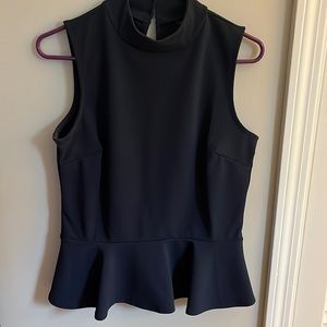 Navy banana republic peplum too
